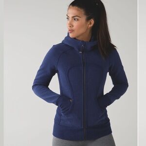 Lululemon Scuba Hoodie II Heathered Denim Majestic / Black - 6